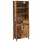vidaXL Highboard 2 τμχ. Παλιό Ξύλο 69,5 x 32,5 x 180 εκ