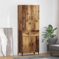 vidaXL Highboard Παλιό Ξύλο 69,5 x 34 x 180 εκ. Επεξεργασμένο Ξύλο