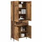 vidaXL Highboard 2 τμχ. Παλιό Ξύλο 69,5 x 34 x 180 εκ.