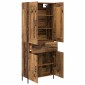 vidaXL Highboard 2 τμχ. Παλιό Ξύλο 69,5 x 34 x 180 εκ.