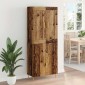 vidaXL Highboard Παλιό Ξύλο 69,5 x 34 x 180 εκ. Επεξεργασμένο Ξύλο