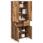 vidaXL Highboard Παλιό Ξύλο 69,5 x 34 x 180 εκ. Επεξεργασμένο Ξύλο