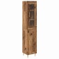 vidaXL Highboard 2 τμχ. Παλιό Ξύλο 34,5 x 34 x 180 εκ.