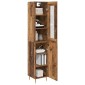 vidaXL Highboard 2 τμχ. Παλιό Ξύλο 34,5 x 34 x 180 εκ.