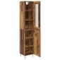 vidaXL Highboard 2 τμχ. Παλιό Ξύλο 34,5 x 34 x 180 εκ.