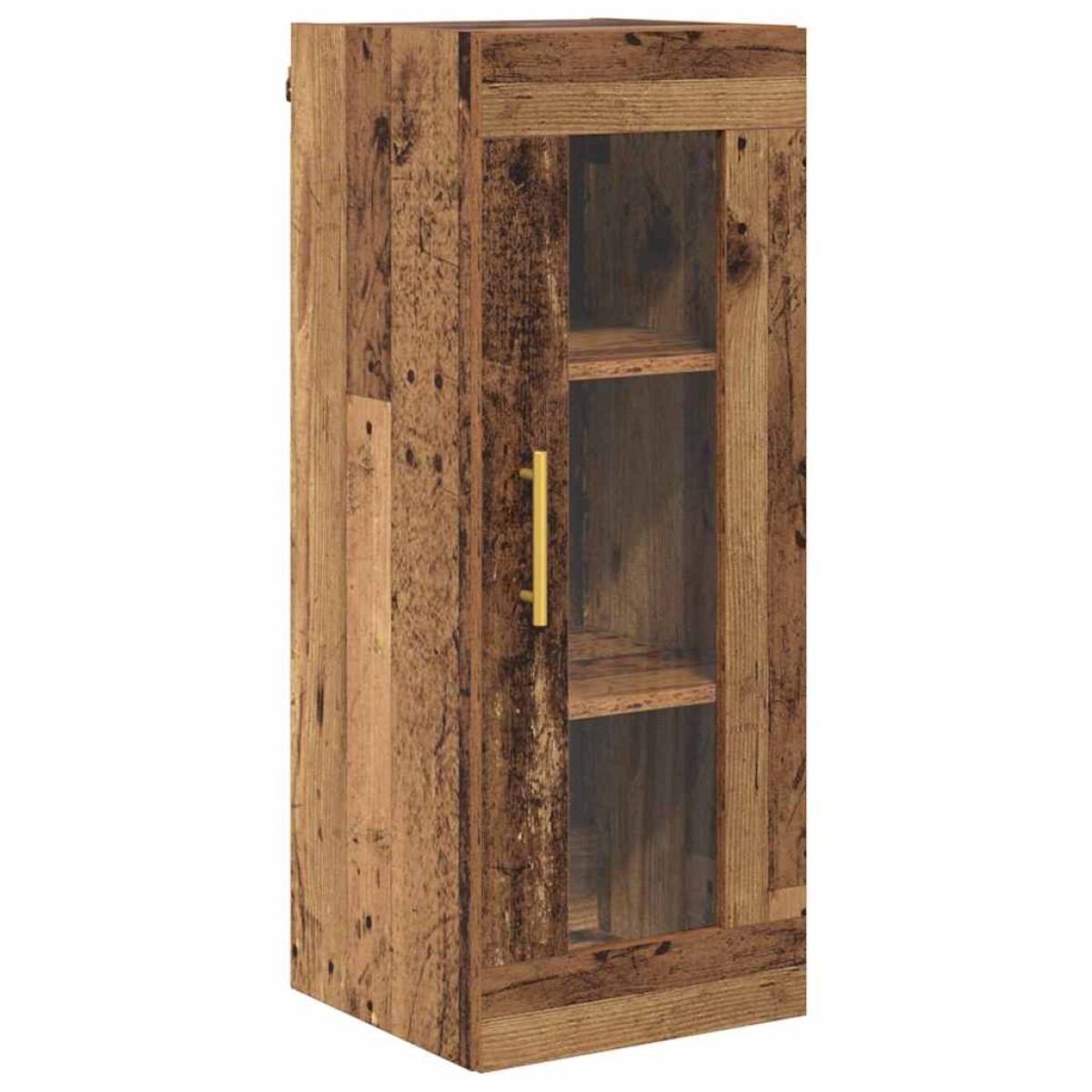 vidaXL Highboard 2 τμχ. Παλιό Ξύλο 34,5 x 34 x 180 εκ.
