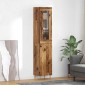 vidaXL Highboard 2 τμχ. Παλιό Ξύλο 34,5 x 34 x 180 εκ.