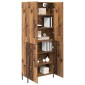 vidaXL Highboard Παλιό Ξύλο 69,5 x 34 x 180 εκ. Επεξεργασμένο Ξύλο