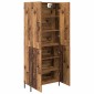 vidaXL Highboard Παλιό Ξύλο 69,5 x 34 x 180 εκ. Επεξεργασμένο Ξύλο