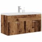vidaXL Ντουλάπι Μπάνιου Παλιό ξύλο 100 x 38,5 x 46 cm