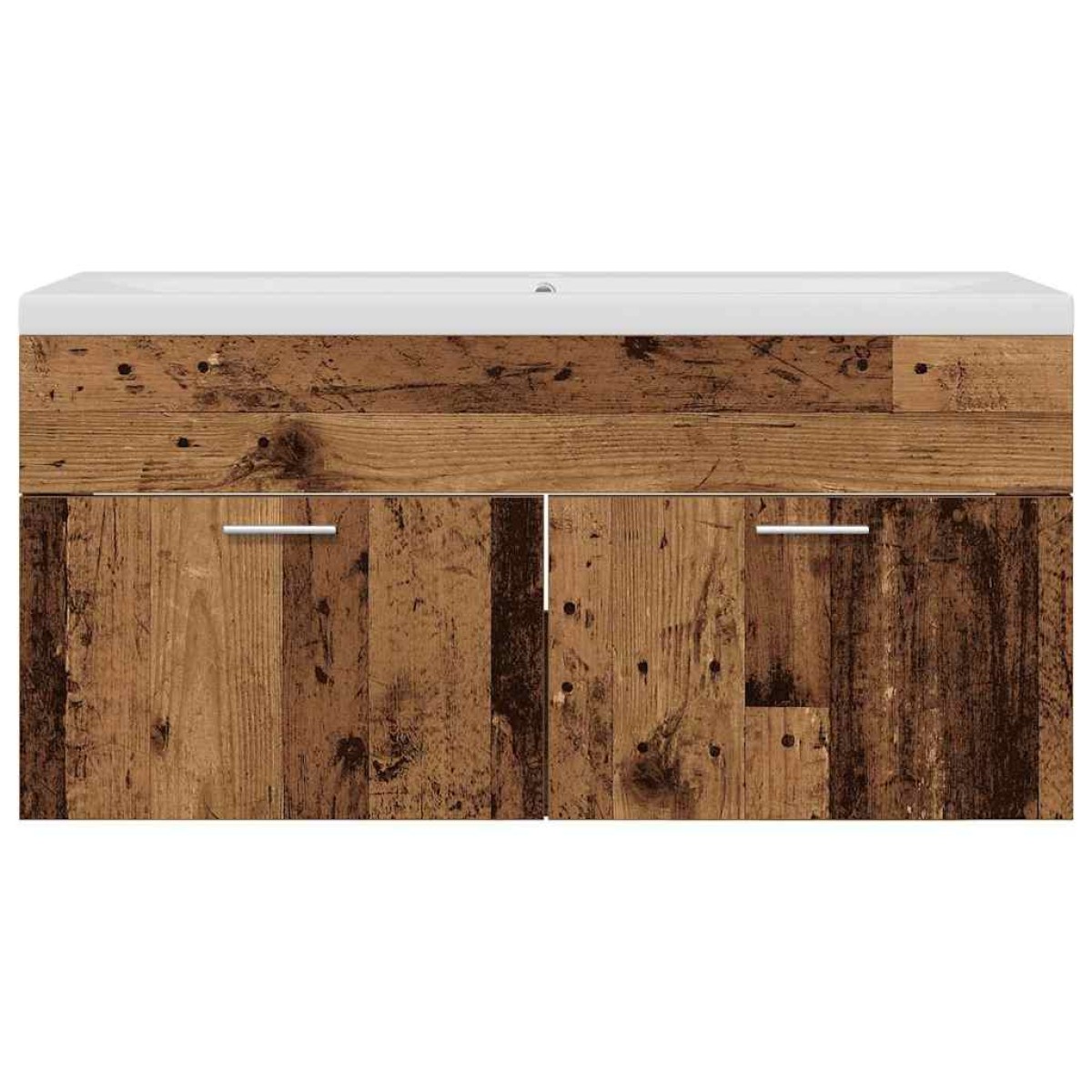 vidaXL Ντουλάπι Μπάνιου Παλιό ξύλο 100 x 38,5 x 46 cm