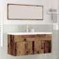 vidaXL Ντουλάπι Μπάνιου Παλιό ξύλο 100 x 38,5 x 46 cm