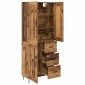 vidaXL Highboard Παλιό Ξύλο 69,5 x 34 x 180 εκ. Επεξεργασμένο Ξύλο