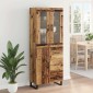 vidaXL Highboard 2 τμχ. Παλιό Ξύλο 69,5 x 34 x 180 εκ.