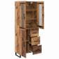 vidaXL Highboard 2 τμχ. Παλιό Ξύλο 69,5 x 34 x 180 εκ.
