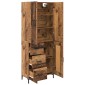 vidaXL Highboard Παλιό Ξύλο 69,5 x 34 x 180 εκ. Επεξεργασμένο Ξύλο