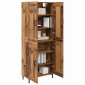vidaXL Highboard 2 τμχ. Παλιό Ξύλο 69,5 x 34 x 180 εκ.