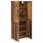 vidaXL Highboard Παλιό Ξύλο 69,5 x 34 x 180 εκ. Επεξεργασμένο Ξύλο