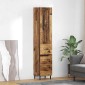 vidaXL Highboard Παλιό Ξύλο 34,5 x 34 x 180 εκ. Επεξεργασμένο Ξύλο