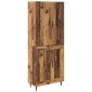 vidaXL Highboard 2 τμχ. Παλιό Ξύλο 69,5 x 34 x 180 εκ.
