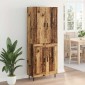 vidaXL Highboard 2 τμχ. Παλιό Ξύλο 69,5 x 34 x 180 εκ.