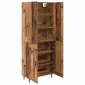 vidaXL Highboard 2 τμχ. Παλιό Ξύλο 69,5 x 34 x 180 εκ.