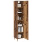vidaXL Highboard 2 τμχ. Παλιό Ξύλο 34,5 x 34 x 180 εκ.