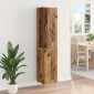 vidaXL Highboard 2 τμχ. Παλιό Ξύλο 34,5 x 34 x 180 εκ.