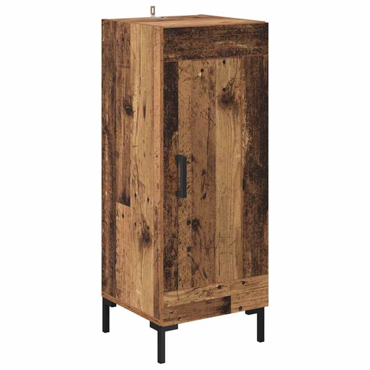 vidaXL Highboard Παλιό Ξύλο 34,5 x 34 x 180 εκ. Επεξεργασμένο Ξύλο