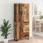 vidaXL Highboard 2 τμχ. Παλιό Ξύλο 69,5 x 34 x 180 εκ.
