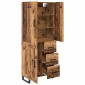 vidaXL Highboard 2 τμχ. Παλιό Ξύλο 69,5 x 34 x 180 εκ.