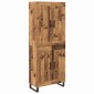vidaXL Highboard 2 τμχ. Παλιό ξύλο 69,5 x 34 x 180 εκ.