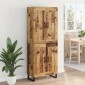 vidaXL Highboard 2 τμχ. Παλιό ξύλο 69,5 x 34 x 180 εκ.