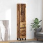 vidaXL Highboard Παλιό Ξύλο 34,5 x 34 x 180 εκ. Επεξεργασμένο Ξύλο