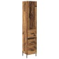 vidaXL Highboard Παλιό Ξύλο 34,5 x 34 x 180 εκ. Επεξεργασμένο Ξύλο