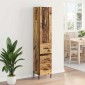 vidaXL Highboard Παλιό Ξύλο 34,5 x 34 x 180 εκ. Επεξεργασμένο Ξύλο