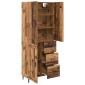 vidaXL Highboard 2 τμχ. Παλιό Ξύλο 69,5 x 34 x 180 εκ.