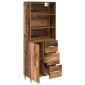 vidaXL Highboard Παλιό Ξύλο 69,5 x 32,5 x 180 εκ Επεξεργασμένο Ξύλο
