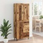 vidaXL Highboard 2 τμχ. Παλιό ξύλο 69,5 x 34 x 180 εκ.