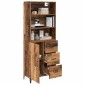 vidaXL Highboard Παλιό Ξύλο 69,5 x 34 x 180 εκ. Επεξεργασμένο Ξύλο