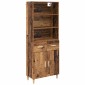 vidaXL Highboard Παλιό Ξύλο 69,5 x 32,5 x 180 εκ Επεξεργασμένο Ξύλο