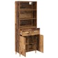 vidaXL Highboard Παλιό Ξύλο 69,5 x 32,5 x 180 εκ Επεξεργασμένο Ξύλο