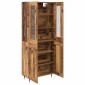 vidaXL Highboard 2 τμχ. Παλιό ξύλο 69,5 x 34 x 180 εκ.