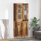 vidaXL Highboard 2 τμχ. Παλιό ξύλο 69,5 x 34 x 180 εκ.