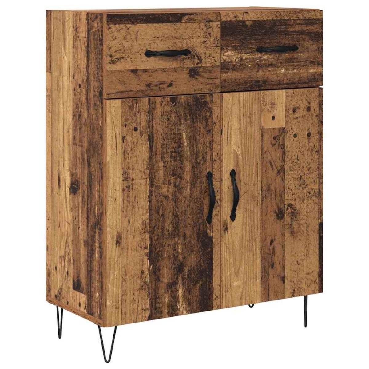 vidaXL Highboard Παλιό Ξύλο 69,5 x 34 x 180 εκ. Επεξεργασμένο Ξύλο