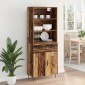vidaXL Highboard 2 τμχ. Παλιό ξύλο 69,5 x 34 x 180 εκ.