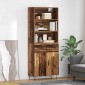 vidaXL Highboard 2 τμχ. Παλιό ξύλο 69,5 x 34 x 180 εκ.