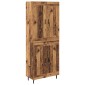 vidaXL Highboard 2 τμχ. Παλιό ξύλο 69,5 x 34 x 180 εκ.