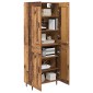 vidaXL Highboard 2 τμχ. Παλιό ξύλο 69,5 x 34 x 180 εκ.