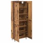 vidaXL Highboard 2 τμχ. Παλιό ξύλο 69,5 x 34 x 180 εκ.